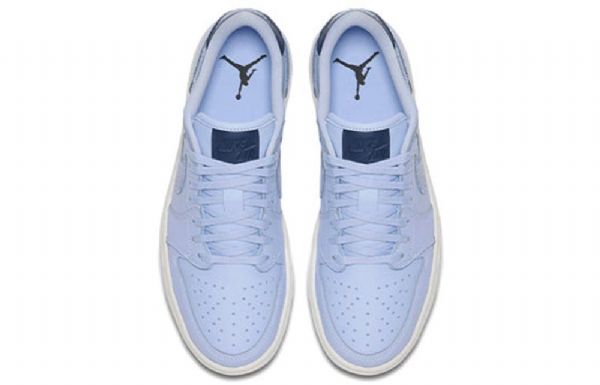 Nike Air Jordan 1 Low Tops Retro Basketball Shoes Dame Blå