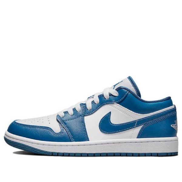 Nike Air Jordan 1 Low Tops Retro Basketball Shoes Dame Blå