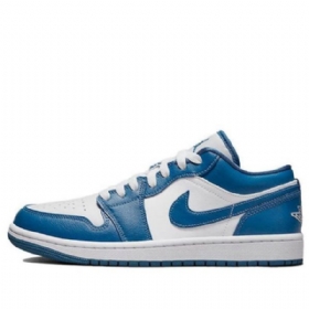 Nike Air Jordan 1 Low Tops Retro Basketball Shoes Dame Blå