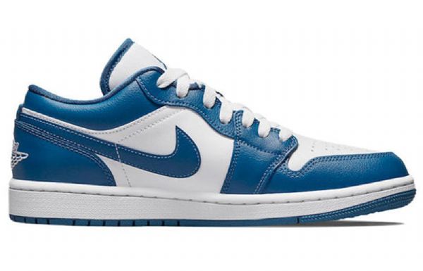 Nike Air Jordan 1 Low Tops Retro Basketball Shoes Dame Blå
