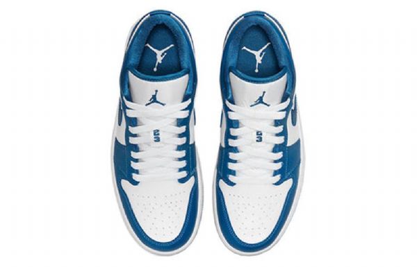 Nike Air Jordan 1 Low Tops Retro Basketball Shoes Dame Blå