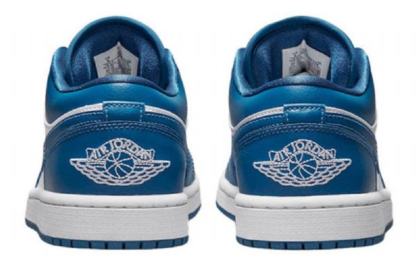 Nike Air Jordan 1 Low Tops Retro Basketball Shoes Dame Blå