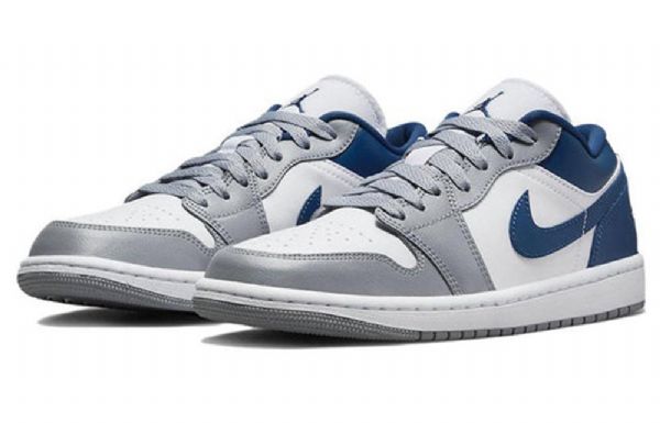 Nike Air Jordan 1 Low Tops Retro Basketball Shoes Dame Blå