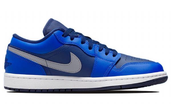 Nike Air Jordan 1 Low Tops Retro Basketball Shoes Dame Blå Hvite