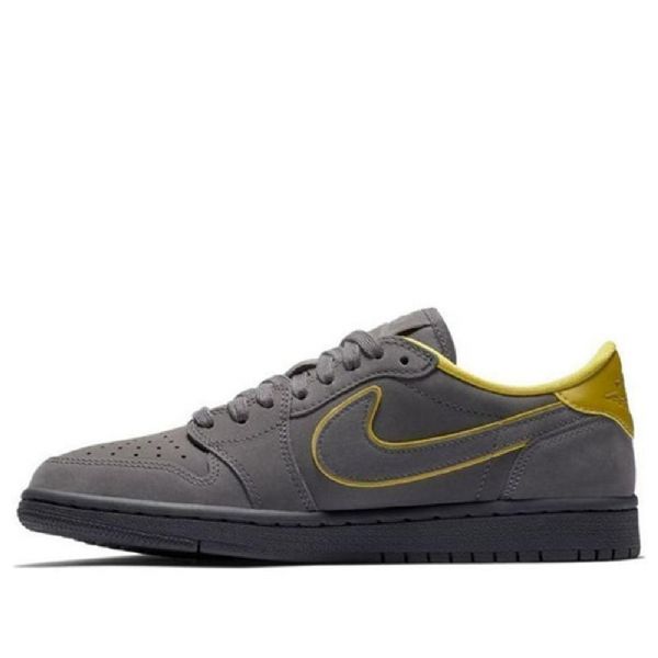 Nike Air Jordan Air 1 Low Tops Retro Basketball Shoes Dame Grå
