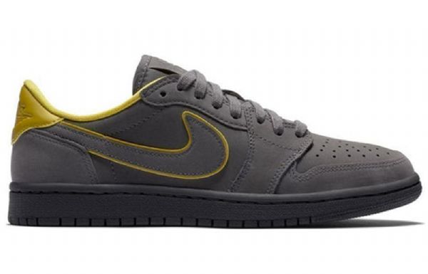 Nike Air Jordan Air 1 Low Tops Retro Basketball Shoes Dame Grå