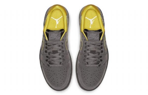 Nike Air Jordan Air 1 Low Tops Retro Basketball Shoes Dame Grå