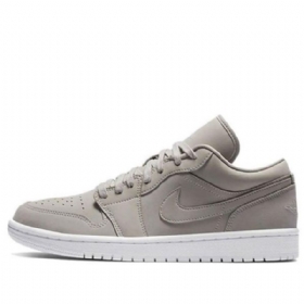 Nike Air Jordan 1 Low Tops Retro Basketball Shoes Dame Grå