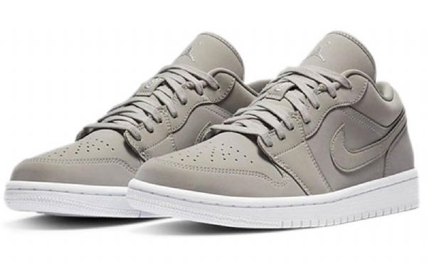Nike Air Jordan 1 Low Tops Retro Basketball Shoes Dame Grå