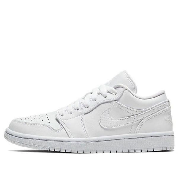 Nike Air Jordan 1 Low Tops Retro Basketball Shoes Dame Hvite