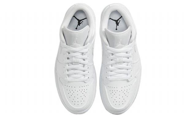 Nike Air Jordan 1 Low Tops Retro Basketball Shoes Dame Hvite