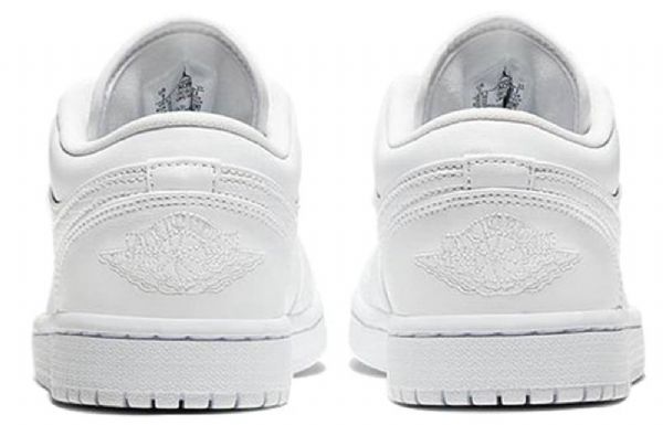 Nike Air Jordan 1 Low Tops Retro Basketball Shoes Dame Hvite