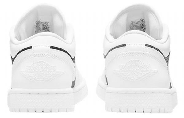 Nike Air Jordan 1 Low Tops Retro Basketball Shoes Dame Hvite