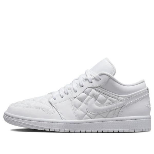 Nike Air Jordan 1 Low Tops Retro Basketball Shoes Dame Hvite