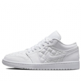 Nike Air Jordan 1 Low Tops Retro Basketball Shoes Dame Hvite