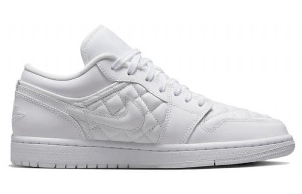 Nike Air Jordan 1 Low Tops Retro Basketball Shoes Dame Hvite
