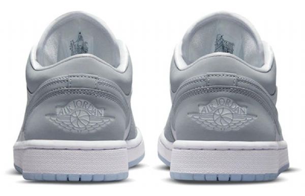 Nike Air Jordan 1 Low Tops Retro Basketball Shoes Dame Hvite Grå