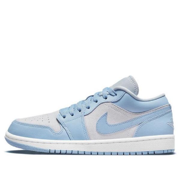 Nike Air Jordan 1 Low Tops Retro Basketball Shoes Dame Lyse Blå