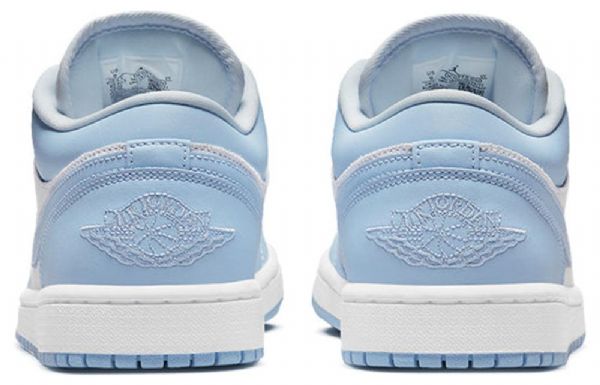 Nike Air Jordan 1 Low Tops Retro Basketball Shoes Dame Lyse Blå