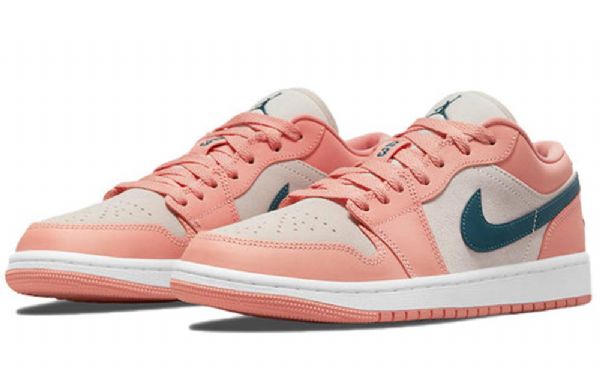 Nike Air Jordan 1 Low Tops Retro Basketball Shoes Dame Lyse Korall
