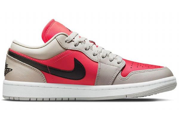 Nike Air Jordan 1 Low Tops Retro Basketball Shoes Dame Lyse Rød