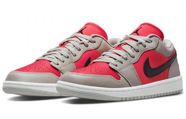 Nike Air Jordan 1 Low Tops Retro Basketball Shoes Dame Lyse Rød