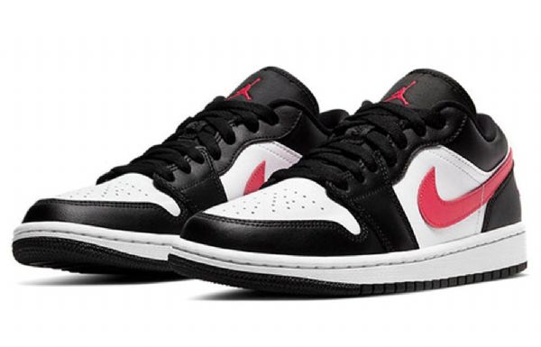Nike Air Jordan 1 Low Tops Retro Basketball Shoes Dame Rød