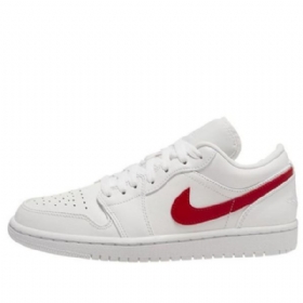 Nike Air Jordan 1 Low Tops Retro Basketball Shoes Dame Rød