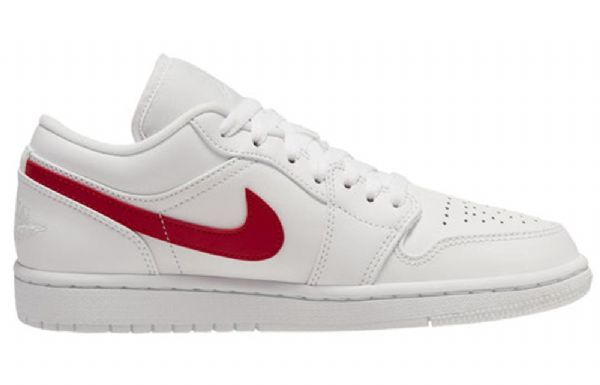 Nike Air Jordan 1 Low Tops Retro Basketball Shoes Dame Rød