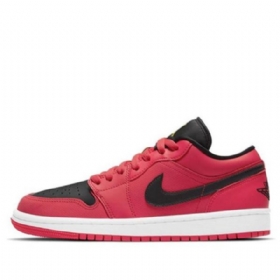Nike Air Jordan 1 Low Tops Retro Basketball Shoes Dame Rød