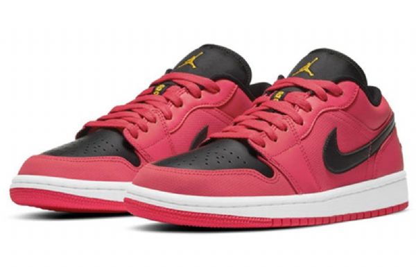 Nike Air Jordan 1 Low Tops Retro Basketball Shoes Dame Rød