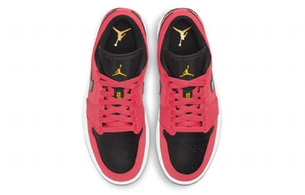 Nike Air Jordan 1 Low Tops Retro Basketball Shoes Dame Rød