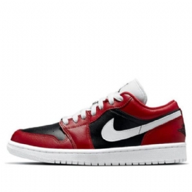 Nike Air Jordan 1 Low Tops Retro Basketball Shoes Dame Rød Hvite