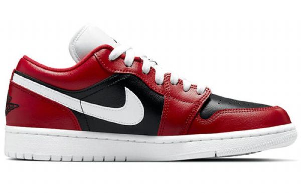 Nike Air Jordan 1 Low Tops Retro Basketball Shoes Dame Rød Hvite