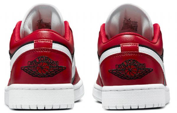 Nike Air Jordan 1 Low Tops Retro Basketball Shoes Dame Rød Hvite