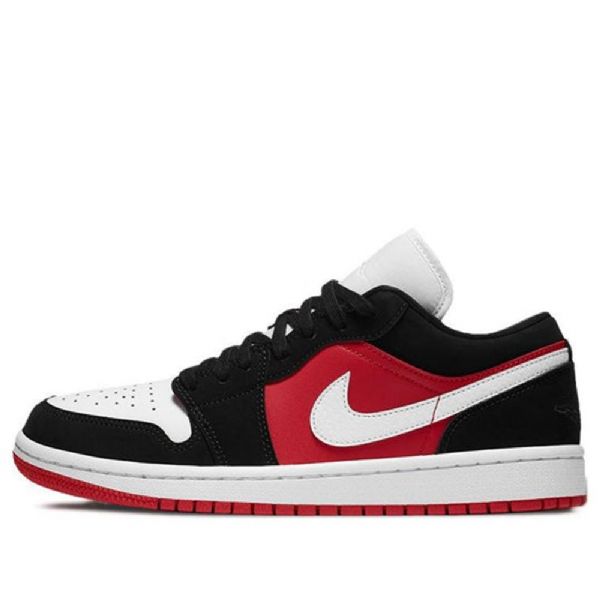 Nike Air Jordan 1 Low Tops Retro Basketball Shoes Dame Rød Svarte
