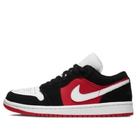 Nike Air Jordan 1 Low Tops Retro Basketball Shoes Dame Rød Svarte