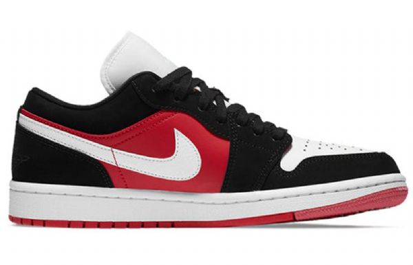 Nike Air Jordan 1 Low Tops Retro Basketball Shoes Dame Rød Svarte