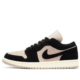 Nike Air Jordan 1 Low Tops Retro Basketball Shoes Dame Svarte