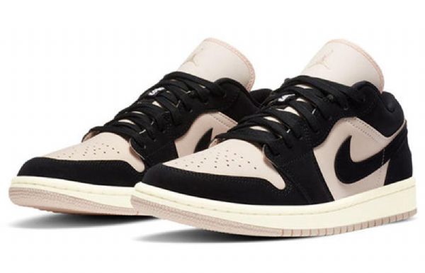 Nike Air Jordan 1 Low Tops Retro Basketball Shoes Dame Svarte