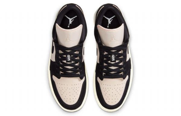 Nike Air Jordan 1 Low Tops Retro Basketball Shoes Dame Svarte