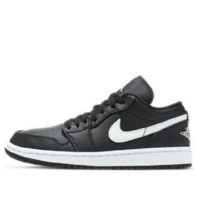 Nike Air Jordan 1 Low Tops Retro Basketball Shoes Dame Svarte