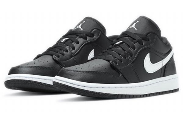 Nike Air Jordan 1 Low Tops Retro Basketball Shoes Dame Svarte