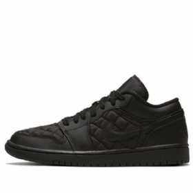 Nike Air Jordan 1 Low Tops Retro Basketball Shoes Dame Svarte