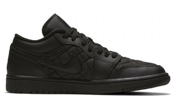 Nike Air Jordan 1 Low Tops Retro Basketball Shoes Dame Svarte