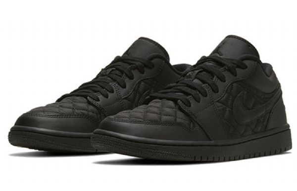 Nike Air Jordan 1 Low Tops Retro Basketball Shoes Dame Svarte