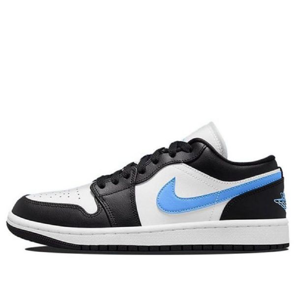 Nike Air Jordan 1 Low Tops Retro Basketball Shoes Dame Svarte Blå
