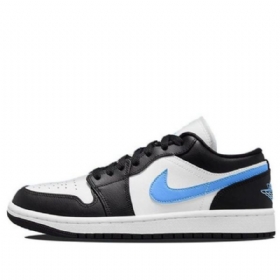 Nike Air Jordan 1 Low Tops Retro Basketball Shoes Dame Svarte Blå