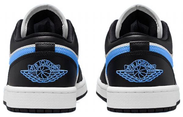 Nike Air Jordan 1 Low Tops Retro Basketball Shoes Dame Svarte Blå