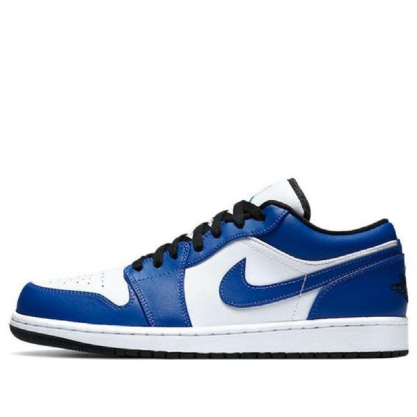 Nike Air Jordan 1 Low Tops Retro Basketball Shoes Herre Blå Hvite